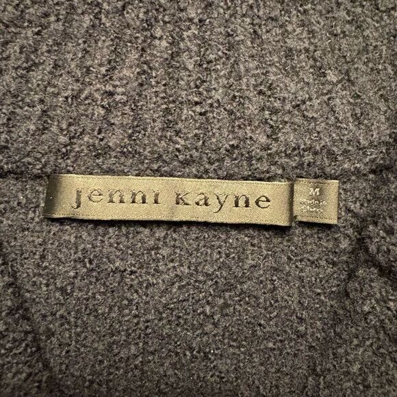 Jenni Kayne 1/2 Zip Sweater Black Size Medium Pullover Wool Blend - Picture 5 of 6